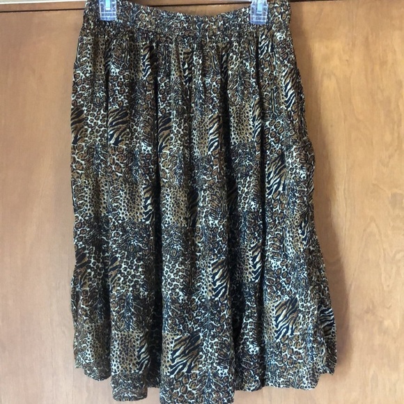 Lotus mixed animal print skirt - Picture 5 of 7